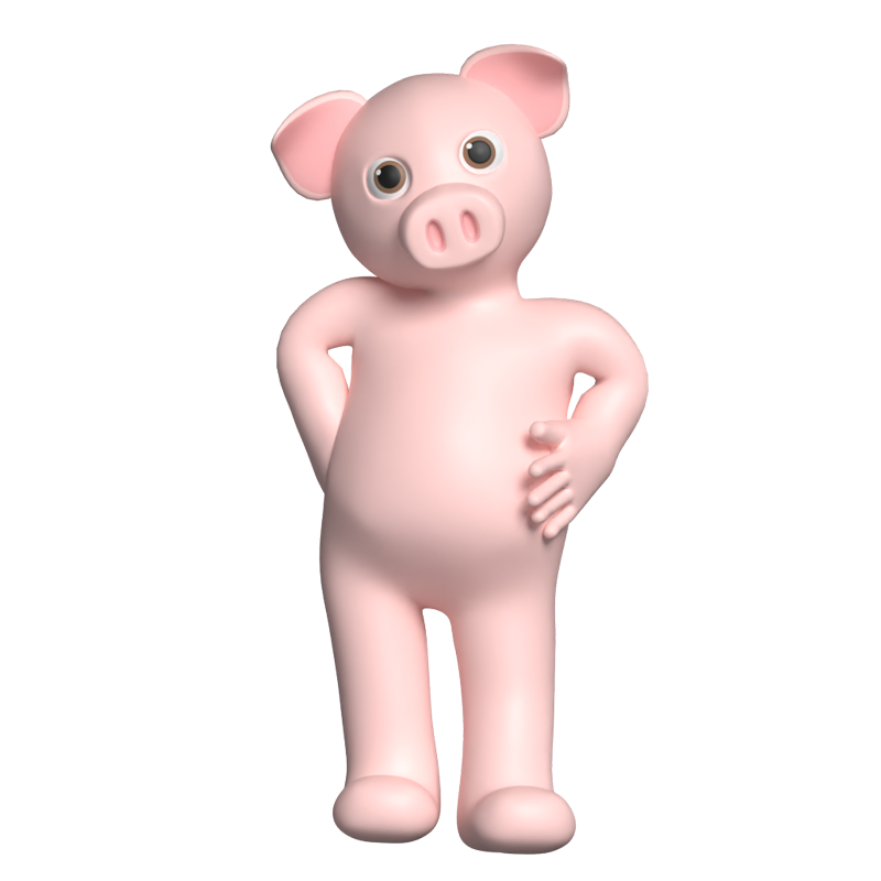 Pig 3D Graphic