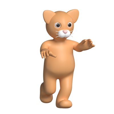 Katze 3D Graphic