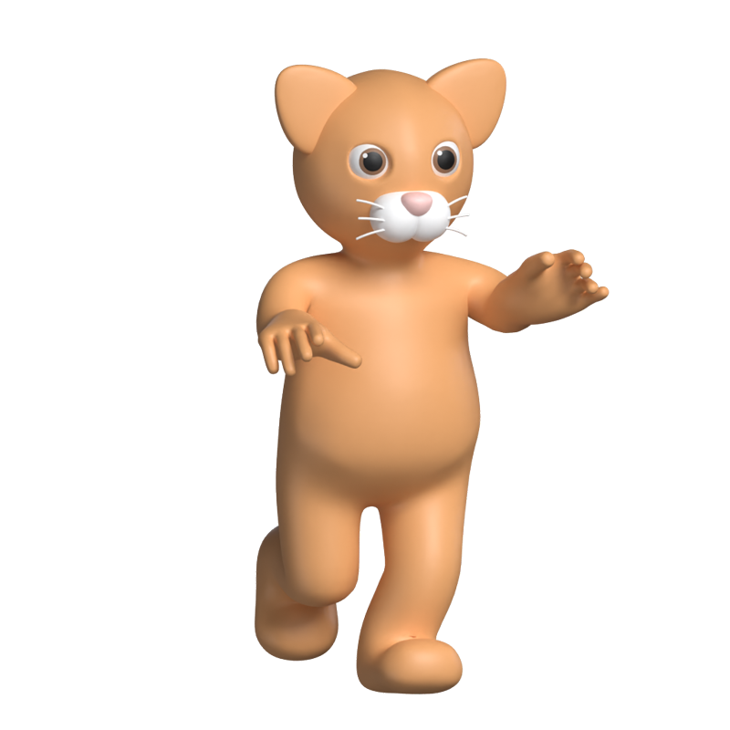 Katze 3D Graphic