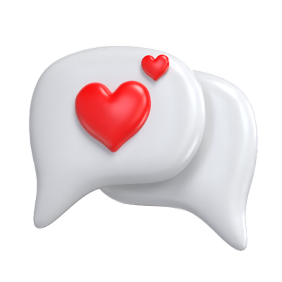 Chat Love 3D Model 3D Graphic