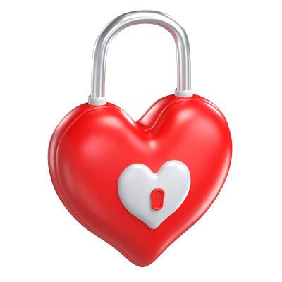 Heart Lock 3D Model 3D Graphic