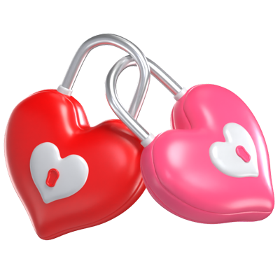 Love Lock 3D Model 3D Graphic