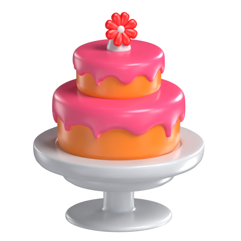 Wedding Cake 3D Model 3D Graphic