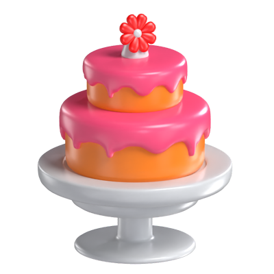 Wedding Cake 3D Model 3D Graphic