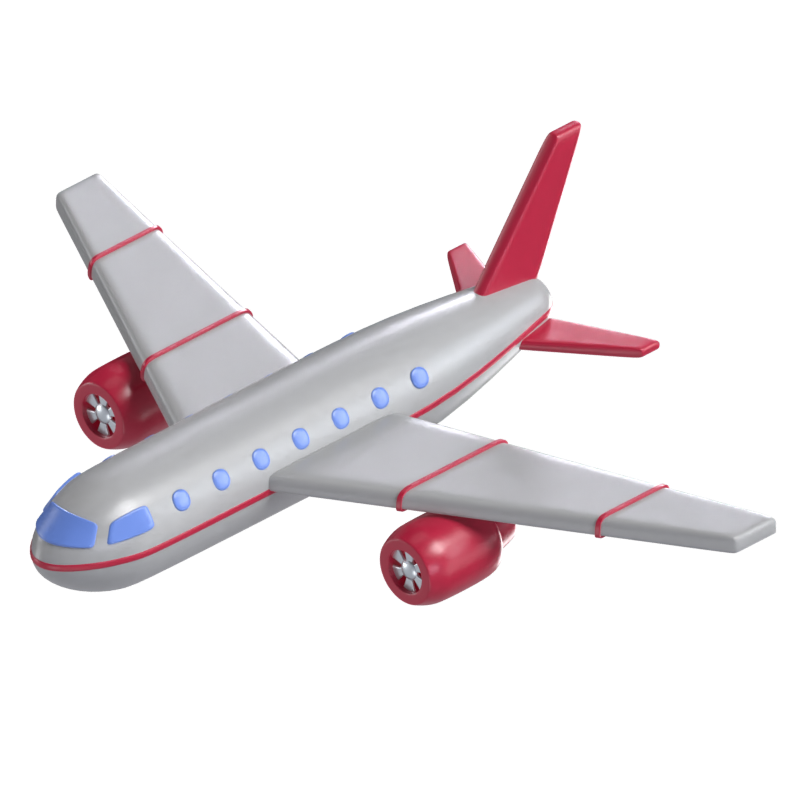 Modelo 3D de avión 3D Graphic