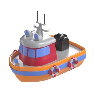 barco modelo 3d 3D Graphic