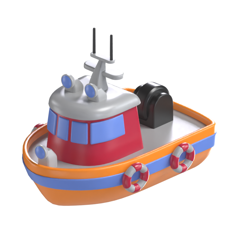 Captain Turbot dingier 3D Model