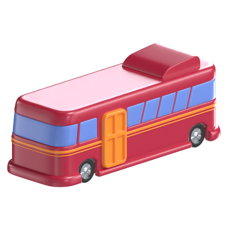 Modelo 3D de ônibus 3D Graphic