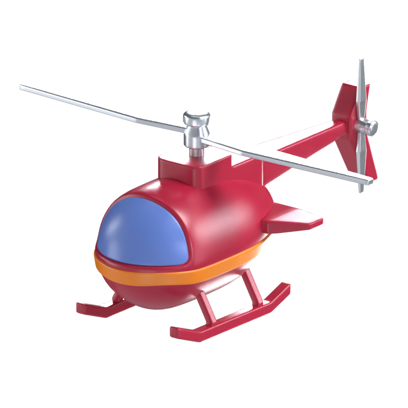 Modelo 3D de helicóptero 3D Graphic