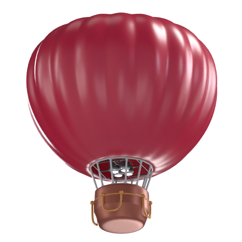 Hot Air Balloon 3D Model