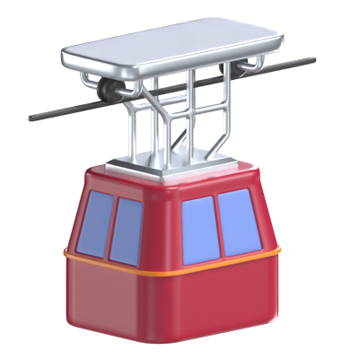 luftseilbahn 3d modell 3D Graphic