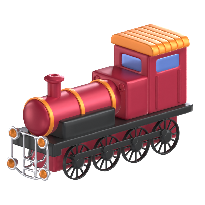 Modelo 3D de trem 3D Graphic