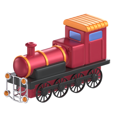 modelo 3d de trem 3D Graphic