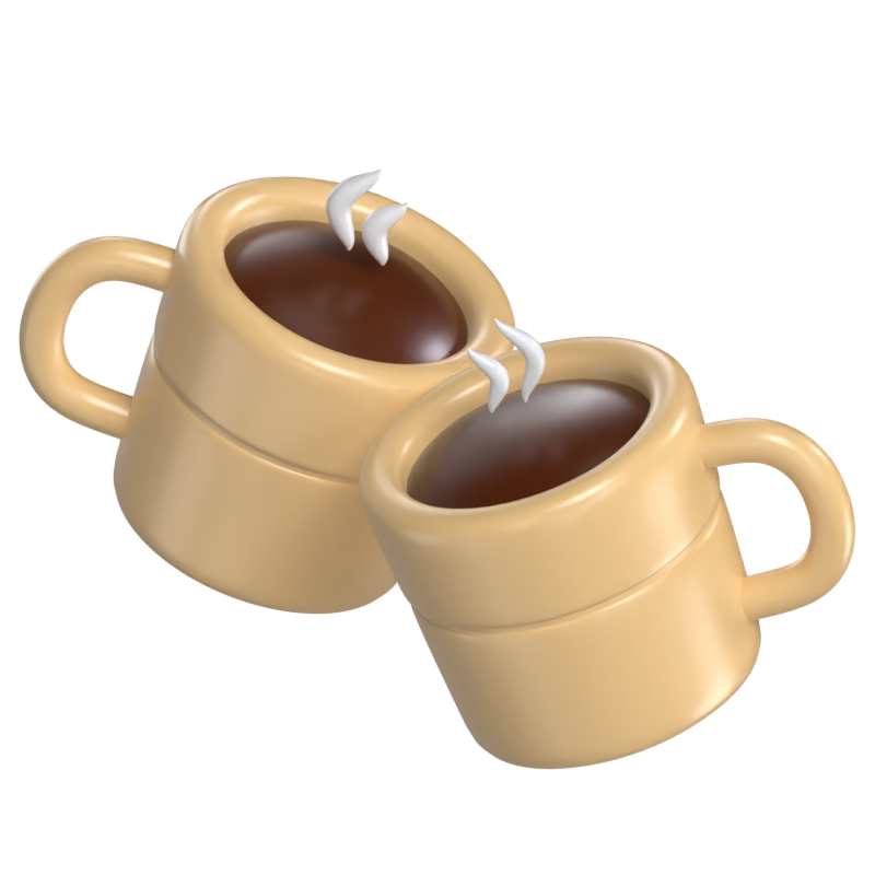 Modelo 3D do Giving Coffee 3D Graphic