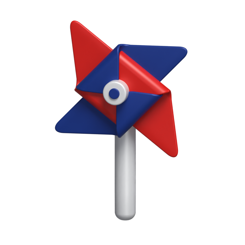 Unabhängigkeit Pinwheel 3D Modell