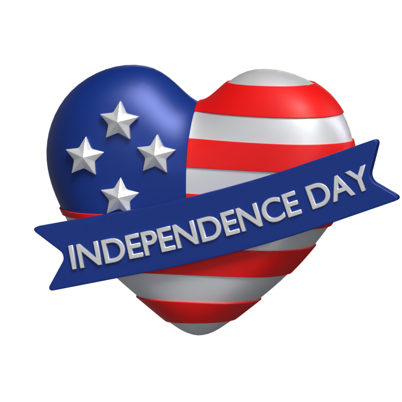 Happy Independence Day 3D Model