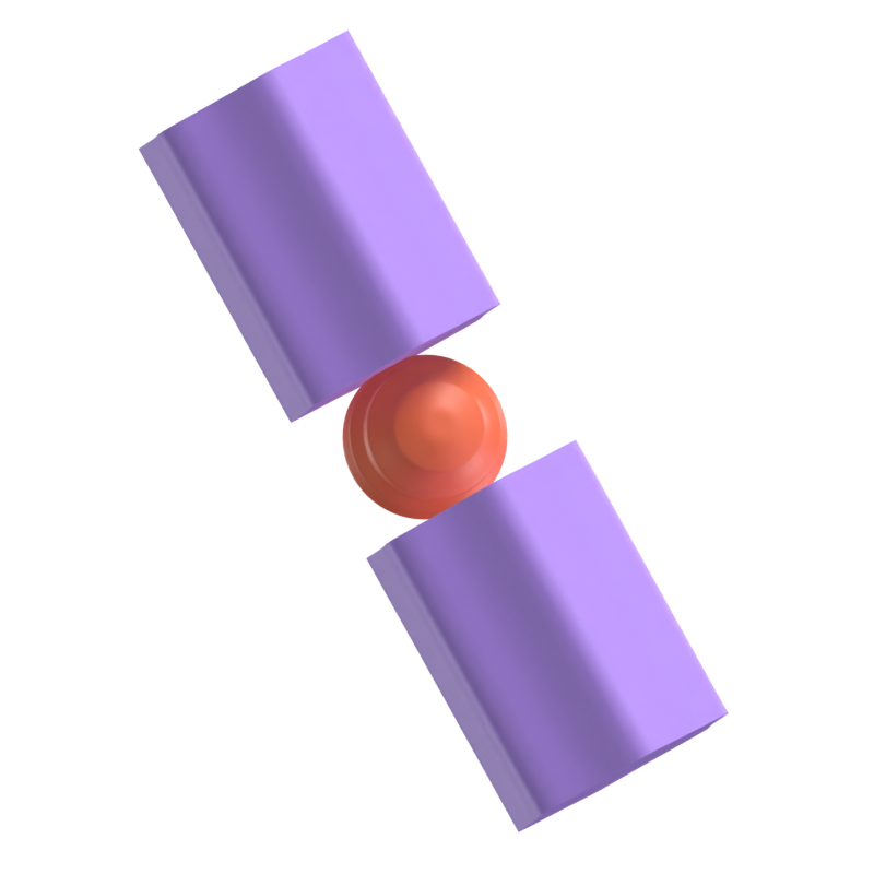 슬래시 왼쪽 심볼 3D 모델