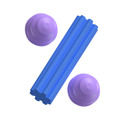 prozentsymbol 3d-modell 3D Graphic