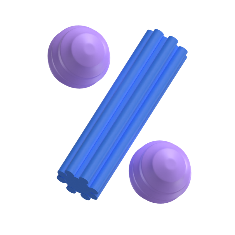 Prozentsymbol 3D-Modell