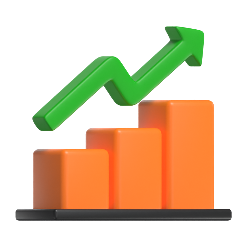 Gráfico Crecer Modelo 3D