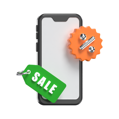 Smartphone Discount 3D Model 3D Graphic