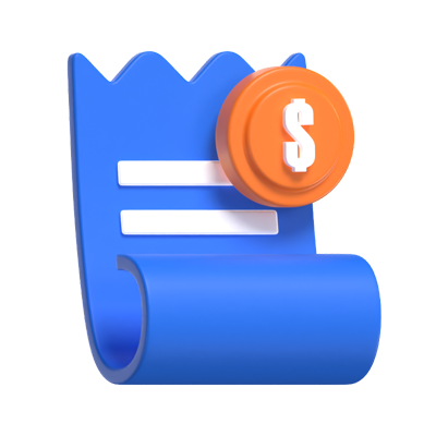 Invoice 3D Model 3D Graphic