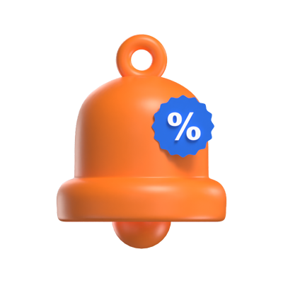 Discount Notification 3D Model 3D Graphic