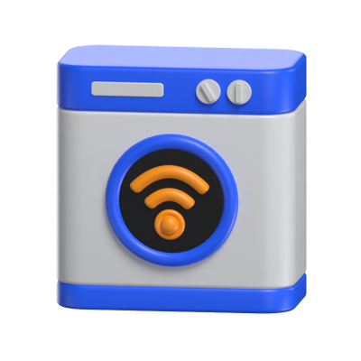 Smart Washing Machine 3D Model 3D Graphic