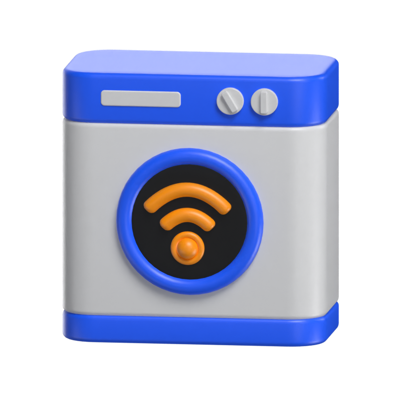 Smart Washing Machine 3D Model 3D Graphic