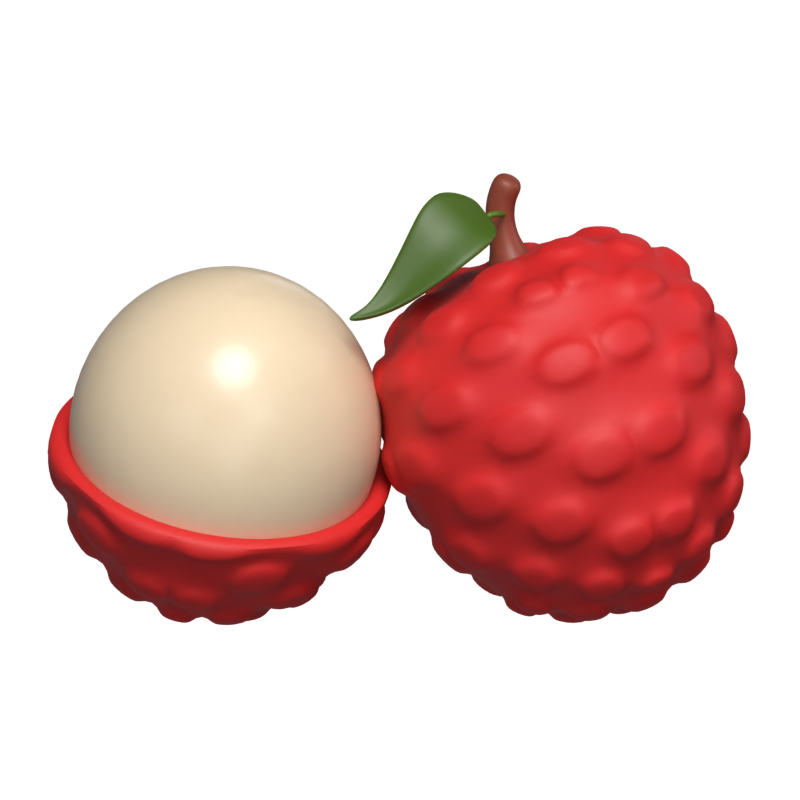 Lychee 3D Modell 3D Graphic