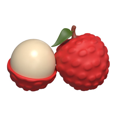 Lychee 3D Model 3D Graphic