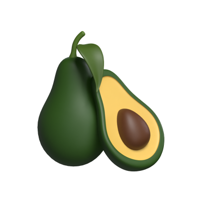 aguacate modelo 3d 3D Graphic