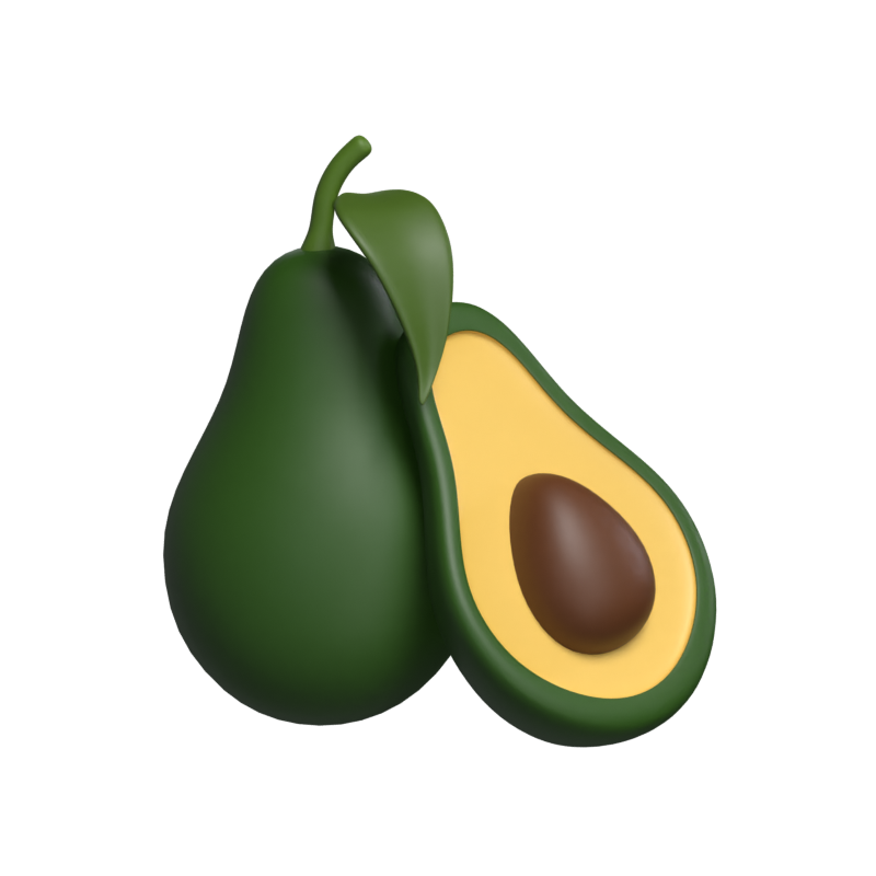 Avocado 3D Model 3D Graphic