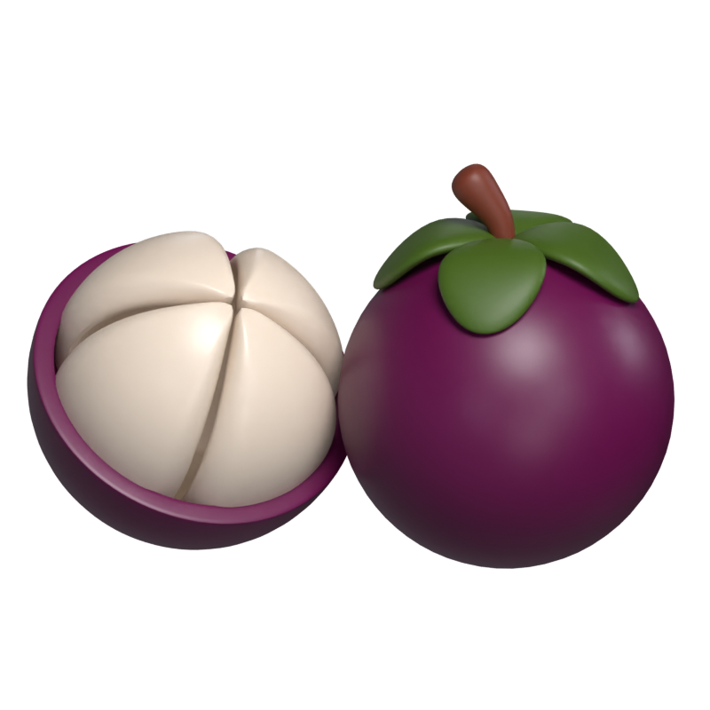 Mangosteen 3D Model 3D Graphic