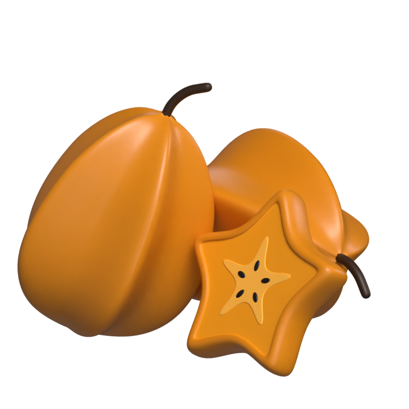 Starfruit 3D Model 3D Graphic