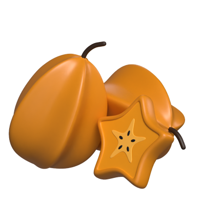 modelo 3d da carambola 3D Graphic