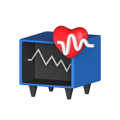 Monitorización cardiaca 3D Graphic