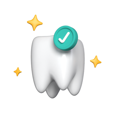 Healthy Teeth 3D Graphic