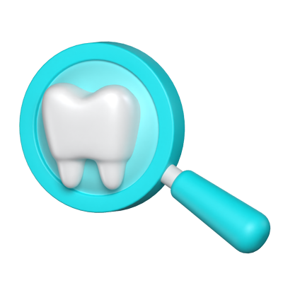 Dental Checkup 3D Graphic