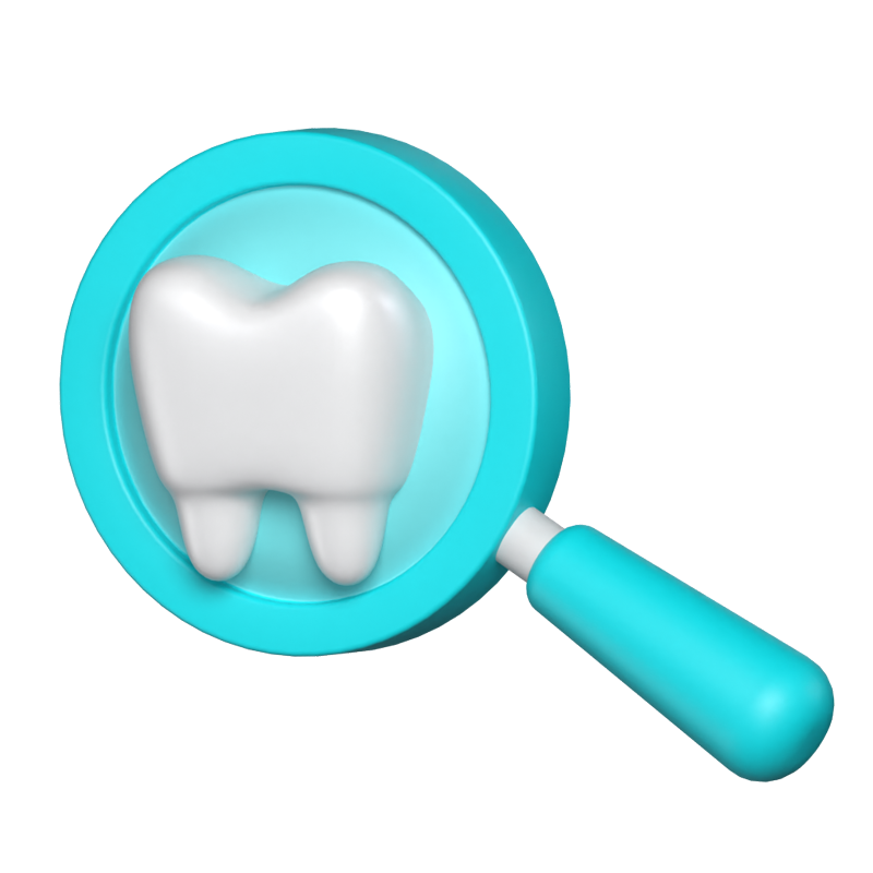 Dental Checkup 3D Graphic