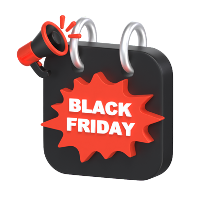 modelo 3d do dia da black friday 3D Graphic