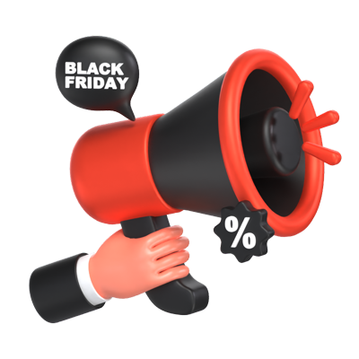 black friday aktion 3D Graphic