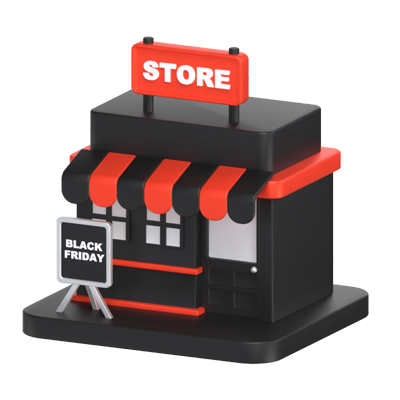 Store 3D Model 3D Graphic