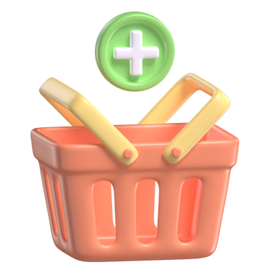 Add To Basket 3D Model 3D Graphic