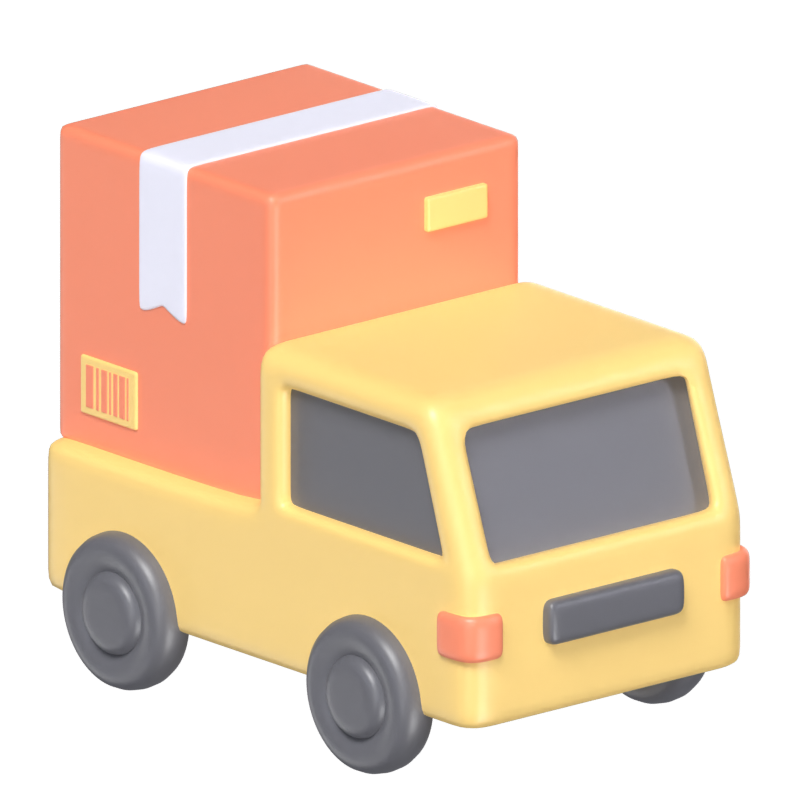 Delivery Truck 3D Model 3D Graphic