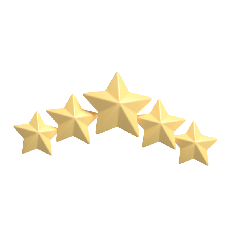 Five Star Rating 3D Model