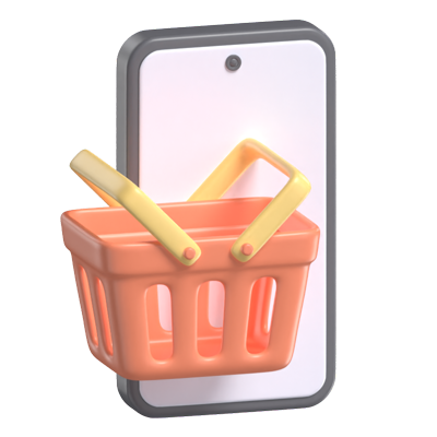 mobile shopping 3d modell 3D Graphic