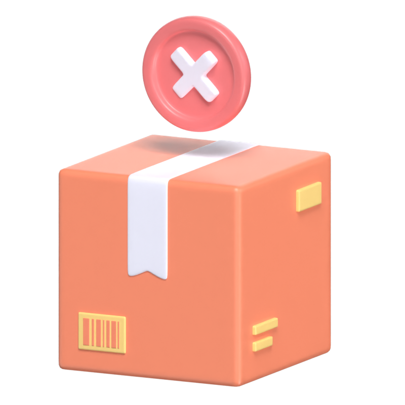 Rejected Box Delivery 3D Model 3D Graphic