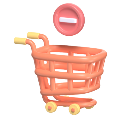 Remove From Cart 3D Model 3D Graphic