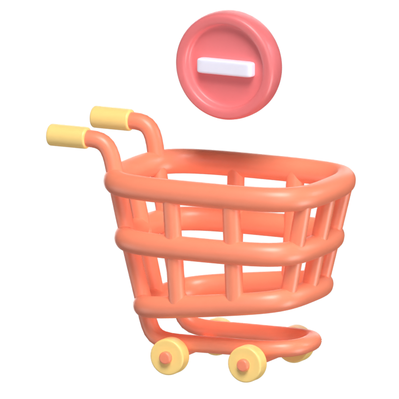 Remove From Cart 3D Model 3D Graphic